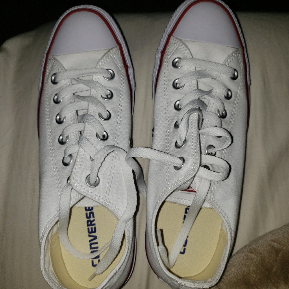 Brand new WHITE Converse All Stars